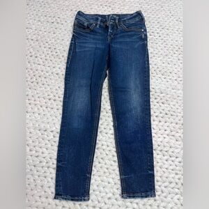 Silver Jeans Indigo Skinny Crop 26x25